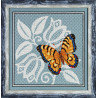 Набор для вышивки крестом Alisena 1124а Желтая бабочка фото