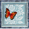 Набор для вышивки крестом Alisena 1125а Красная бабочка фото