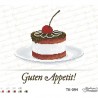 Схема картины Пирожное “Guten Appetit!” для вышивки бисером на габардине ТК094пн3328