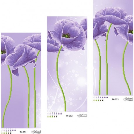 Набор для вышивания бисером Барвиста Вышиванка Триптих сиреневая фантазия 72х58 ТК057ан7278k