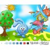 Схема картины Крош (серия: Смешарики) для вышивки бисером на ткани ТД010пн2115