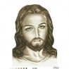 Схема картины Иисус бежевый для вышивки бисером на ткани ТО006пн4560