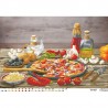 Схема картины Самая вкусная пицца для вышивки бисером на габардине ТК087пн6443
