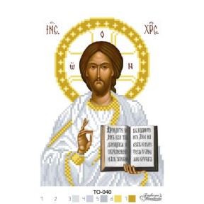 Схема картины Господь Вседержитель для вышивки бисером на ткани ТО040пн1622