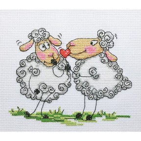Романтичні овечки Набір для вишивання хрестиком Леді ЛД1267