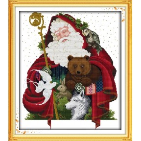 Счастливого Рождества (7) Набор для вышивания крестом с печатной схемой на ткани Joy Sunday R308-7