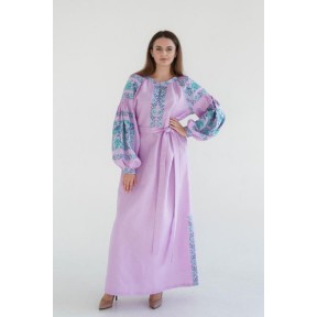 Зшита жіноча сукня - вишиванка БОХО для вишивки нитками Квітковий рай Барвиста Вишиванка ПЕ014лФ4201_024_172
