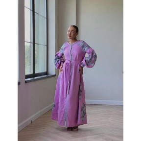 Пошита жіноча сукня - вишиванка БОХО для вишивки нитками Весільна Барвиста Вишиванка ПЕ007лП4203_200_184