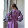 Сшитое женское платье - вышиванка БОХО для вышивки нитками Свадебная Барвиста Вишиванка ПЕ007лП4203_200_184