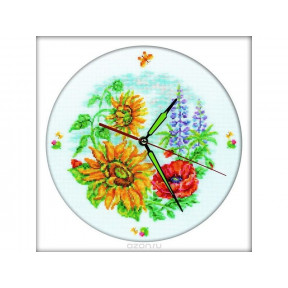 Набір для вишивки хрестиком RTO M40007 Квітковий годинник