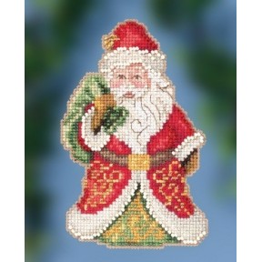 Санта несет подарки Набор для вышивания крестом Mill Hill JS202015