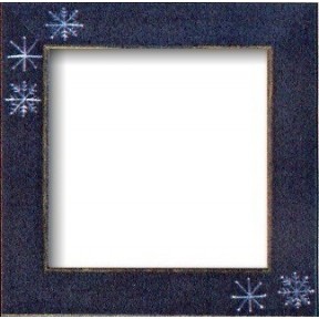 Matte Blue with Snowflakes Оригинальная рамка для наборов Mill Hill GBFRFA15