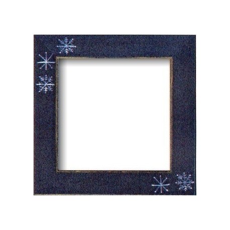 Matte Blue with Snowflakes Оригінальна рамка для наборів Mill