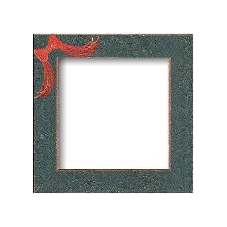 Matte Green with Red Bow Оригинальная рамка для наборов Mill