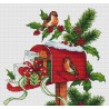 Схема для вышивания крестиком Ксения Вознесенская Рождественская почта СХ-046КВ