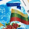 Украина - Литва Схема для вышивания бисером Virena А4Н_594_LT