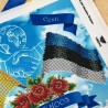 Украина - Эстония Схема для вышивания бисером Virena А4Н_595_EST