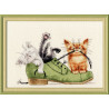 Набір для вишивки Золоте Руно ВК-033 Кошенята в черевику фото