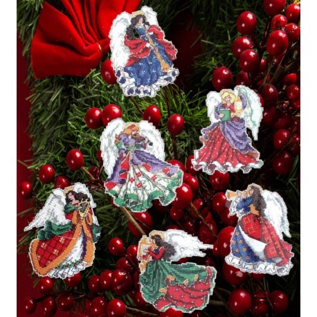 Рождественские Ангелы Набор для вышивания крестом Classic