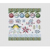 Схема для вышивания крестиком Ксения Сэмплер Рождественские синички СХ-083КВ