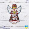 Схема для вышивания крестиком Ксения Сэмплер Украинский ангел СХ-091КВ