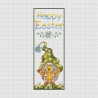 Схема для вышивания крестиком Ксения Сэмплер Счастливой Пасхи - мальчик с утенком СХ-093КВ