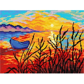 Захід сонця Набір для вишивання по канві з малюнком Quick Tapestry TL-26