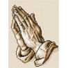 «Руки в молитве», А. Дюрер Набор для вышивания по канве с рисунком Quick Tapestry TH-90