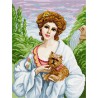 «Пани с собачкой», Ф. Мартен-Кавель Набор для вышивания крестом Чарівниця N-2620