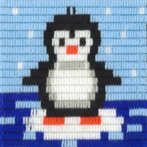 Пінгвін Набір для вишивання вертикальним стібком Stitch me I-033