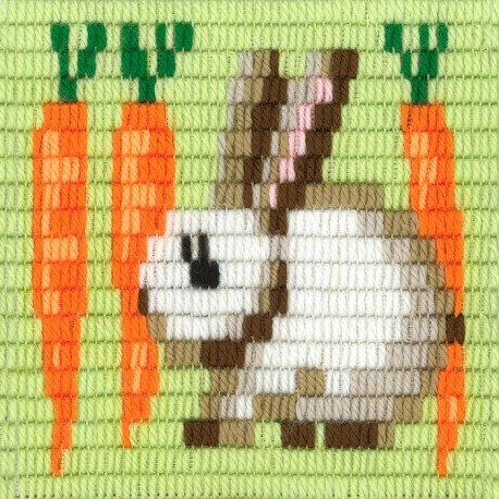 Кролик Набір для вишивання вертикальним стібком Stitch me I-036