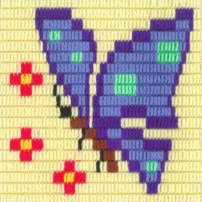 Бабочка Набор для вышивания вертикальным стежком Stitch me I-049