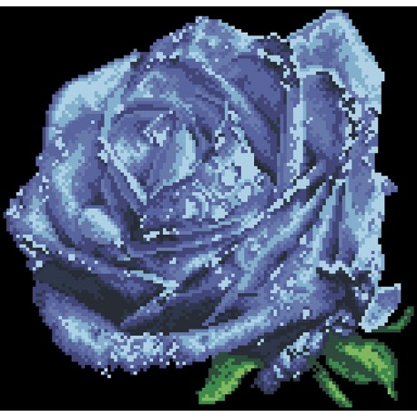 СЛ-4015 Нежный цветок.ТМ Миледи.Схема для частичной вышивки бисером Міледі