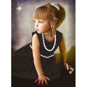 СЛ-3103 Маленькая принцесса.ТМ Миледи.Схема для частичной вышивки бисером Міледі