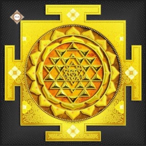 СЛ-3431 Золотая янтра процветания (Янтра Богини Лакшми).Схема для создания талисмана Міледі