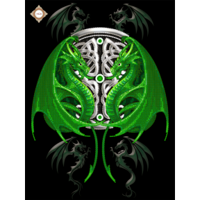 СЛ-3449 Guardians of the North.Схема для вишивки бисером и декоративными элементами Міледі