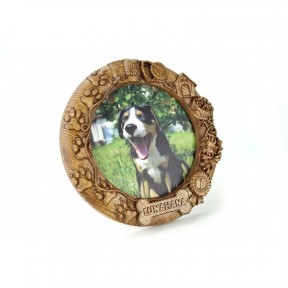 Собака Персонализированная деревянная рама с фотографией и именем вашего любимца ArtInspirate FR_32-B