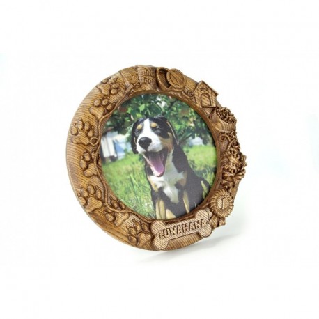 Собака Персонализированная деревянная рама с фотографией и именем вашего любимца ArtInspirate FR_32-B