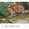 Тигр у воді Схема для вишивання бісером Alisena B-1199 фото