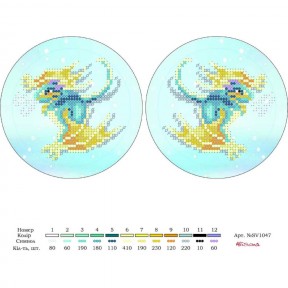 Новорічна іграшка Схема для вишивки бісером Alisena SV-1047