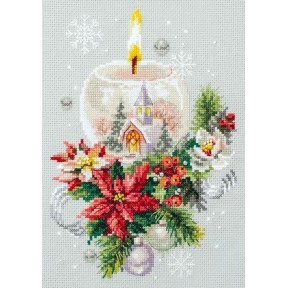Рождественская свеча Набор для вышивания крестиком Classic Design 8351