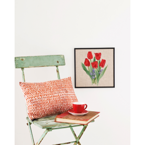 Набір для вишивання "Червоні тюльпани (Red tulips)" PERMIN