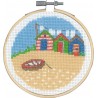Пляжні будиночки Набір для вишивання хрестиком Permin 13-1421