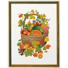 Корзина с фруктами Набор для вышивания крестом Eva Rosenstand 08-4177