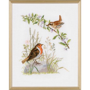 Пташки Набір для вишивання хрестиком Eva Rosenstand 12-734