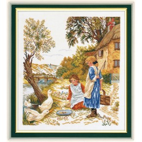 Девушки и гуси Набор для вышивания крестом Eva Rosenstand 12-964