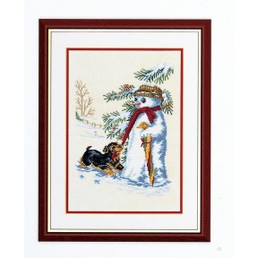 Снеговик Набор для вышивания крестом Eva Rosenstand 12-997