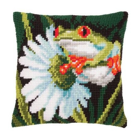 Набор для вышивки подушки Vervaco PN-0145755 Красноглазая жаба