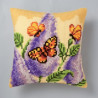 Набір для вишивки подушки Vervaco 1200/906 Метелик на квітці