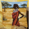 Набір для вишивки подушки Vervaco 1200/907 Африканка фото